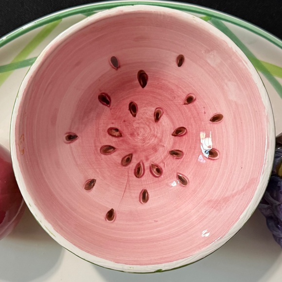 WORLD BAZAARS INC Fruit Serving Tray with Bowl - Picture 2 of 12